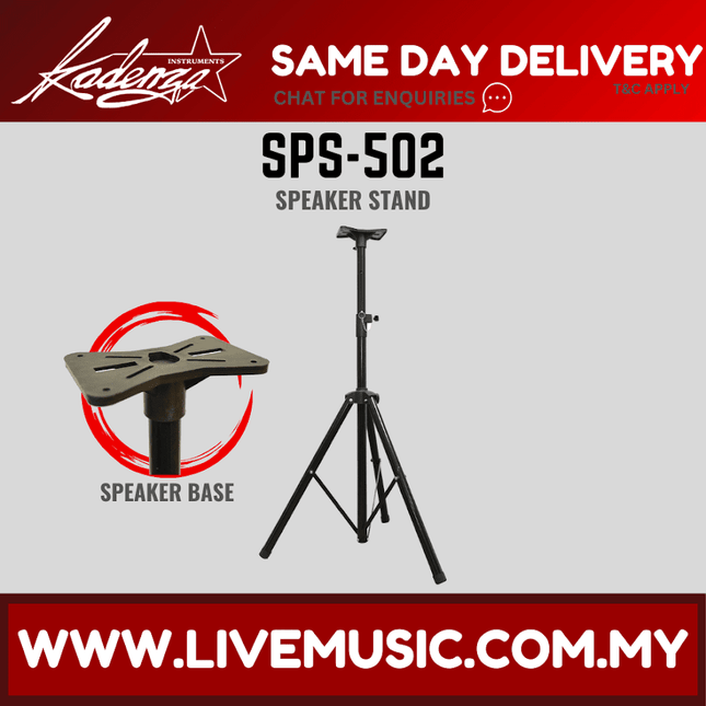 Kadenza SPS-502 Speaker Stand , High Quality Affordable Stand for Speaker - Each ( SPS502 / LMC )
