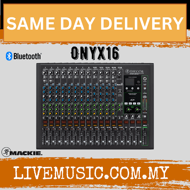 Mackie Onyx16 16-channel Analog Mixer with Multitrack USB (Onyx 16/Onyx-16)