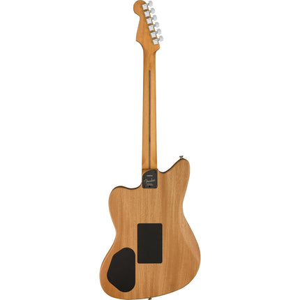 Fender American Acoustasonic Jazzmaster Acoustic Guitar with Bag, Ebony Fretboard - Arctic White