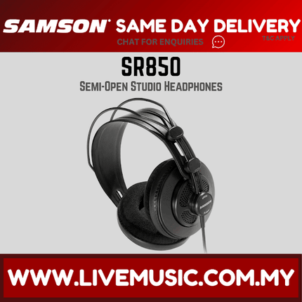 Samson SR850 Semi-Open Studio Headphones (SR-850/SR 850)