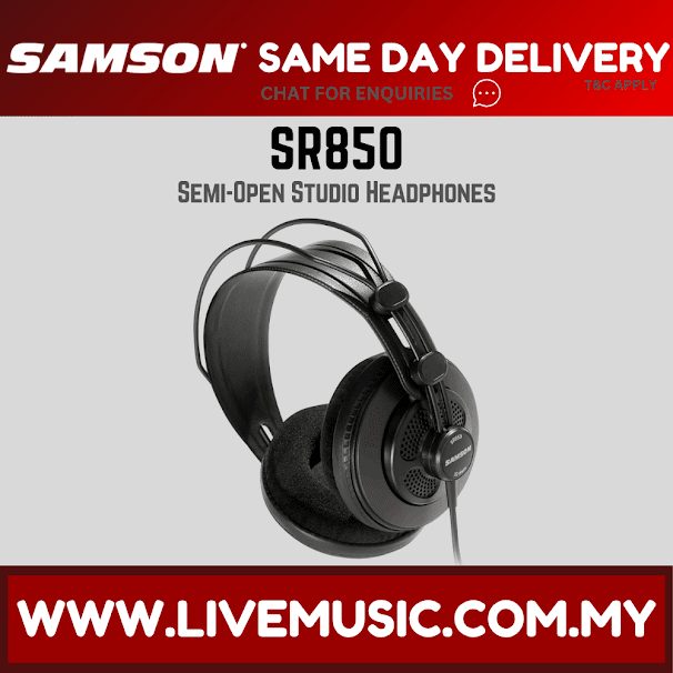 Samson SR850 Semi-Open Studio Headphones (SR-850/SR 850)