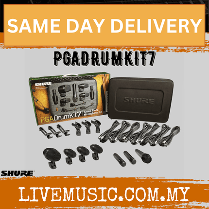 Shure PGADRUMKIT7 7-piece Drum Microphone Kit ( PGA DrumKit 7 )