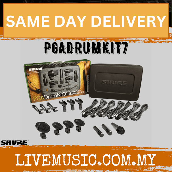 Shure PGADRUMKIT7 7-piece Drum Microphone Kit ( PGA DrumKit 7 )