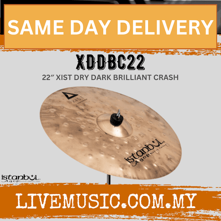 Istanbul Agop XDDBC22 22" Xist Dry Dark Brilliant Crash Cymbal (XDDBC-22/XDDBC 22)