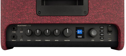 Fender FSR Mustang LT25 Guitar Combo Amplifier, Wine Red, 230V UK