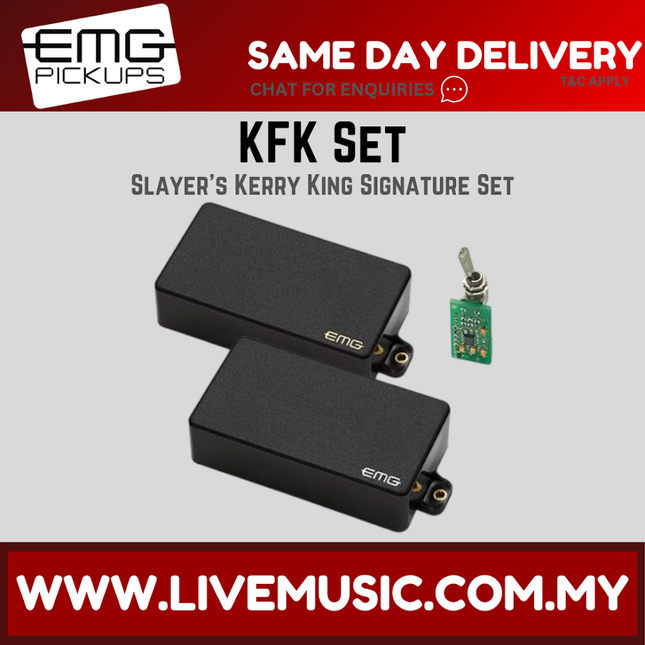 EMG KFK Set Kerry King Active Humbucker Guitar Pickup Set - Black