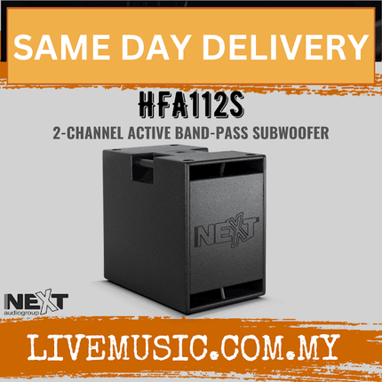 Next Audio HFA112s 2-Channel Active Band-Pass Subwoofer ( HFA-112s / HFA 112s )