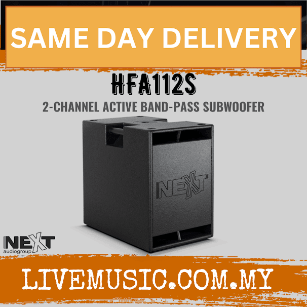 Next Audio HFA112s 2-Channel Active Band-Pass Subwoofer ( HFA-112s / HFA 112s )