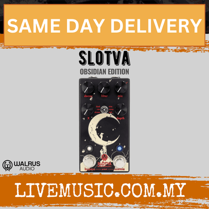 Walrus Audio Slotva Reverb Guitar Effects Pedal, Obsidian Series