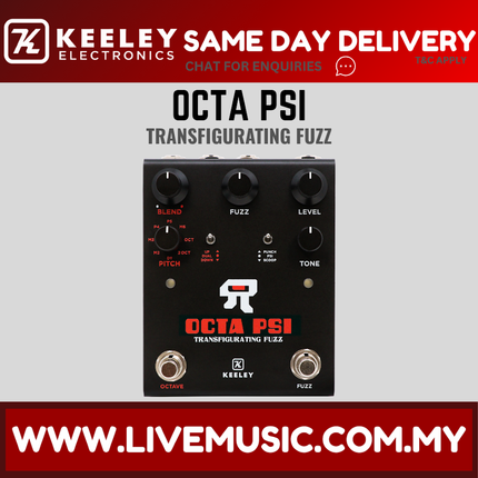 Keeley Octa Psi Transfigurating Fuzz w/Polyphonic Pitch Shifting Guitar Pedal
