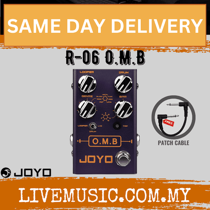 Joyo R-06 O.M.B Looper And Drum Machine Guitar Effect Pedal ( R-6 / R 06 )