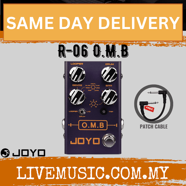 Joyo R-06 O.M.B Looper And Drum Machine Guitar Effect Pedal ( R-6 / R 06 )