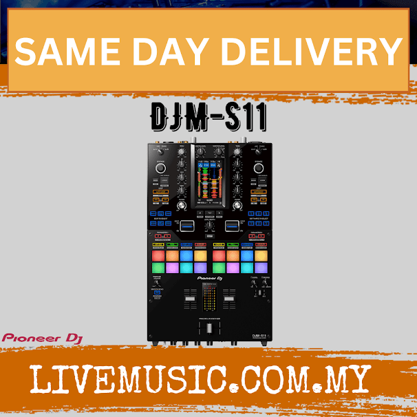 Pioneer DJ DJM-S11 2-channel Mixer for Serato DJ (DJMS11 / DJM S11)