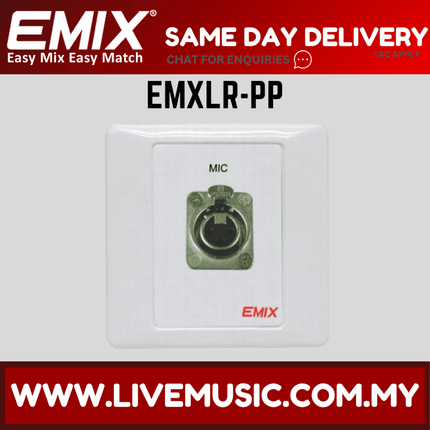 Emix EMXLR-PP Microphone Socket Panel ( EMXLR PP / EMXLRPP )