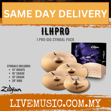Zildjian ILHPRO - I Series Pro Gig Cymbal Set - 14 inch Hi-Hat, 16 inch & 18 inch Crash, 20 inch Ride (ILH-PRO)