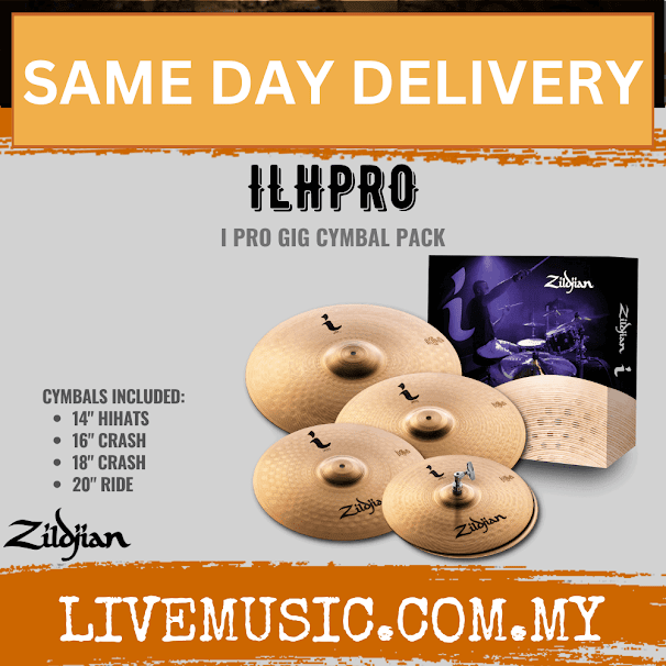 Zildjian ILHPRO - I Series Pro Gig Cymbal Set - 14 inch Hi-Hat, 16 inch & 18 inch Crash, 20 inch Ride (ILH-PRO)