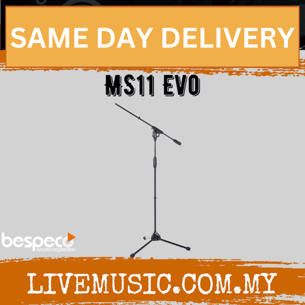 Bespeco MS11 EVO Professional Microphone Boom Stand ( MS11EVO / MS-11 EVO )
