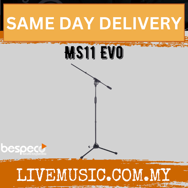 Bespeco MS11 EVO Professional Microphone Boom Stand ( MS11EVO / MS-11 EVO )