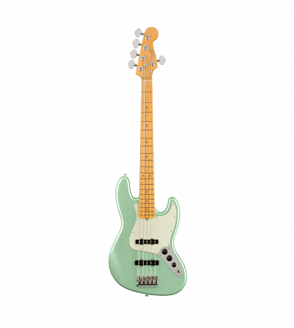 Mystic Surf Green 5-string Jazz bass electric guitar with maple fingerboard