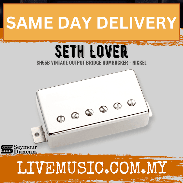 Seymour Duncan SH55B Seth Lover Bridge Pickup, Nickel