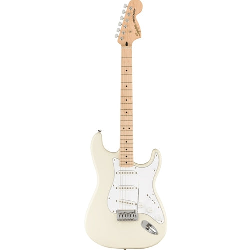 Squier Affinity Series Stratocaster Electric Guitar, Maple Fretboard - Olympic White