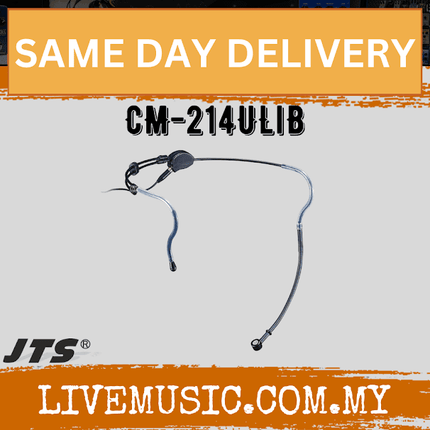 JTS CM-214ULI Lightweight headset microphone - Unidirectional - Black ( CM214ULI / CM 214ULI )