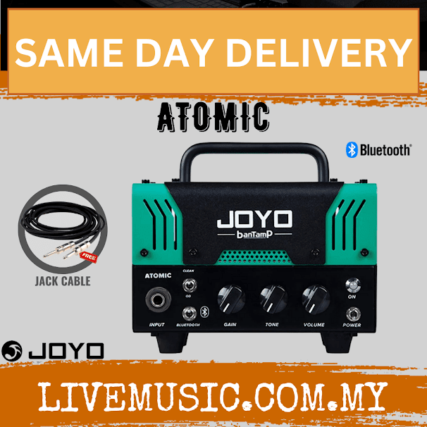 Joyo Atomic Bantamp Guitar Amp Head 20-watt Pre Amp Tube Hybrid with Bluetooth, Voxy Tones