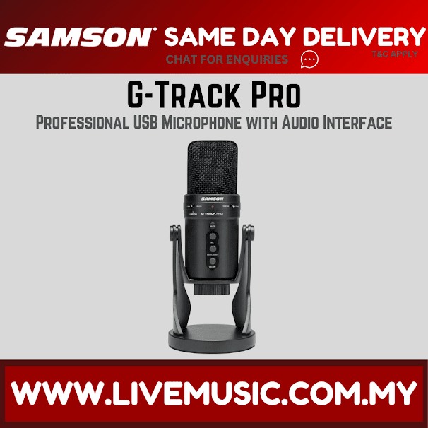 Samson G-Track Pro - USB Microphone with Audio Interface (GM1UPRO)