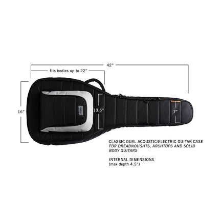 Mono Classic Dual Electric Guitar Case - Black (M80-2G-BLK)