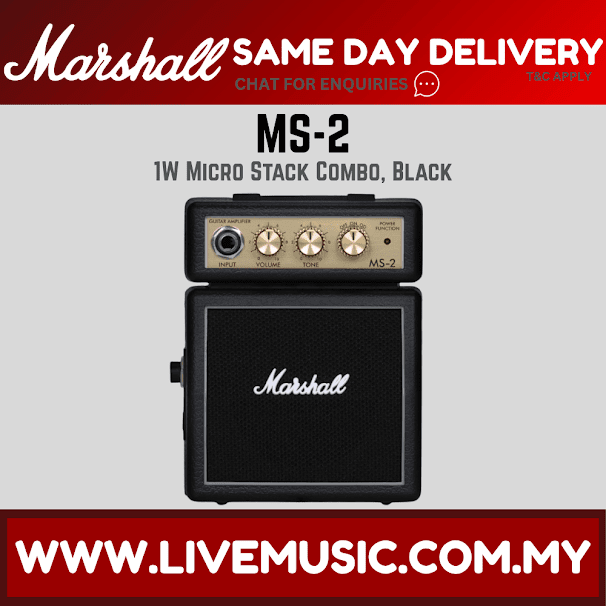 Marshall MS-2 - 1 Watt Battery-powered Micro Amplifier (MS2)