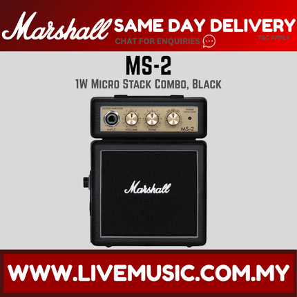 Marshall MS-2 - 1 Watt Battery-powered Micro Amplifier (MS2)