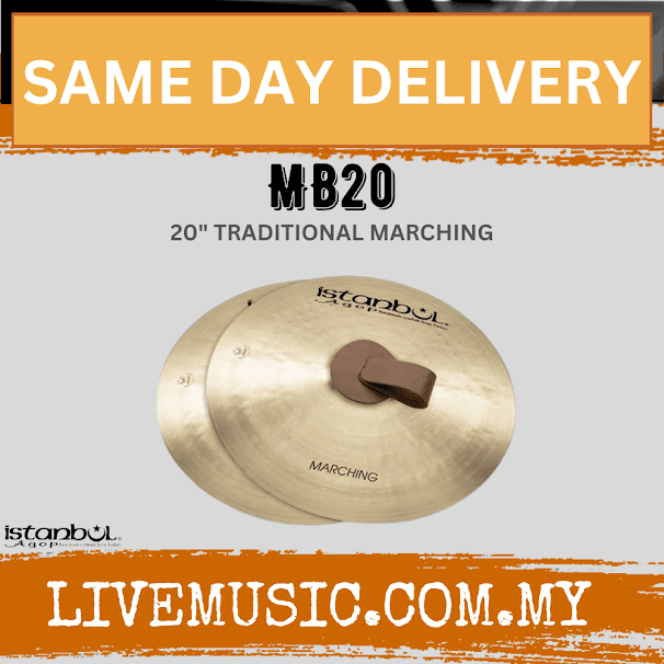 Istanbul Agop Cymbals MB20 20" Traditional Marching Cymbal Pair ( MB-20/ MB 20 )