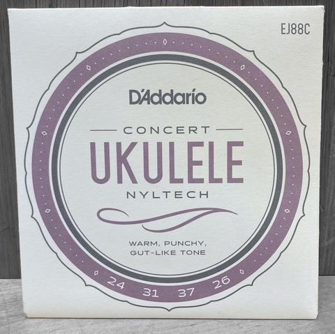 D'Addario EJ88C Nyltech Monofilament Natural Nylon Ukulele Strings - Concert 24-37 (EJ-88C/DAddario)