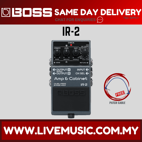 Boss IR-2 Amp and IR Cabinet Pedal ( IR2 / IR 2 )