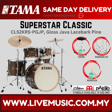 Tama Superstar Classic CL52KRS 5-Piece Drum Set - ( NO CYMBAL ) ( CL-52KRS