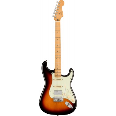 Fender Player Plus HSS Stratocaster Electric Guitar, Maple Fretboard - 3 Tone Sunburst