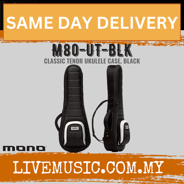 Mono M80 Classic Tenor Ukulele Bag - Black (M80-UT-BLK)