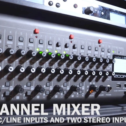 Zoom LiveTrak L20R - 20 Channel Rackmount Digital Mixer / Recorder (L-20R/ L 20R/ L 20/L20)