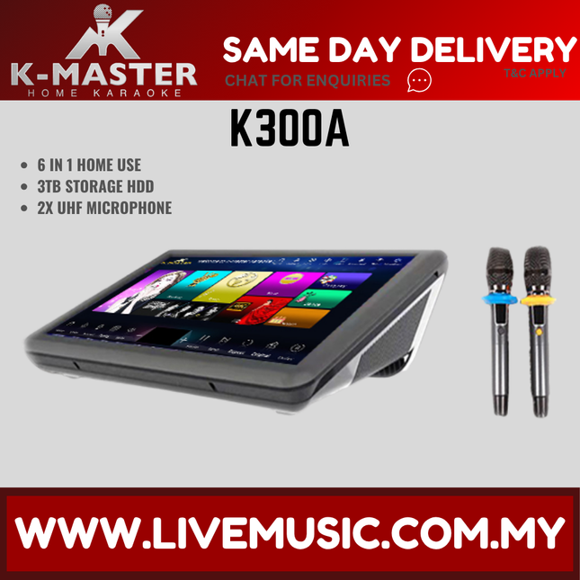K-Master K300A 3TB Karaoke Machine System Android System ( K 300A K-300A )