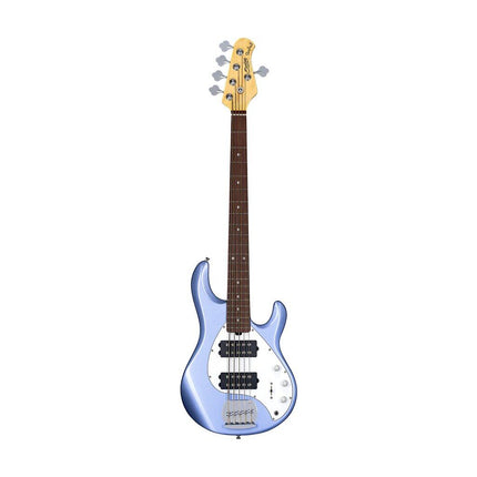 Sterling Ray5HH Stingray 5-String Electric Bass Guitar Jatoba Fretboard - Lake Blue Metallic (Ray5 HH/Ray5)