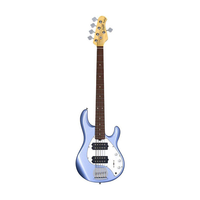 Sterling Ray5HH Stingray 5-String Electric Bass Guitar Jatoba Fretboard - Lake Blue Metallic (Ray5 HH/Ray5)