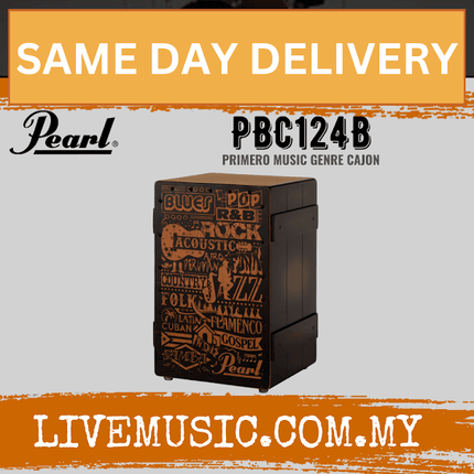 Pearl PBC124B Primero Crate Style Cajon - Music Genre (PBC-124B)