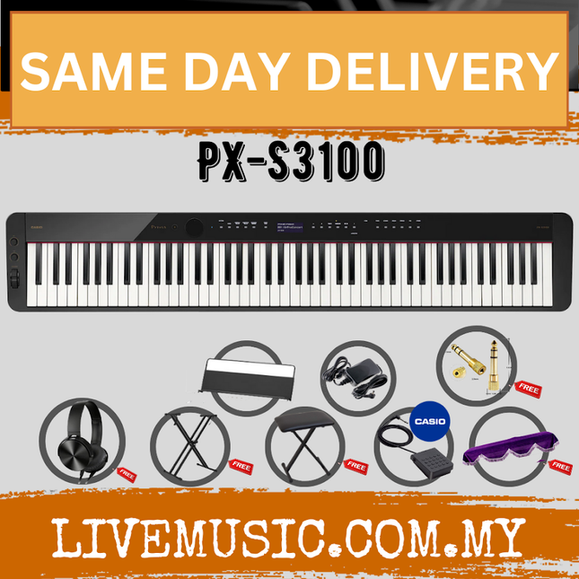 Casio PX-S3100 88-key Digital Piano Full Packages and FREE Headphone ( PXS3100 / PX S3100 )