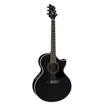 Cort NDX20 - Acoustic-Electric Guitar Ovangkol Fretboard with Gig Bag - Black (NDX 20/NDX-20)