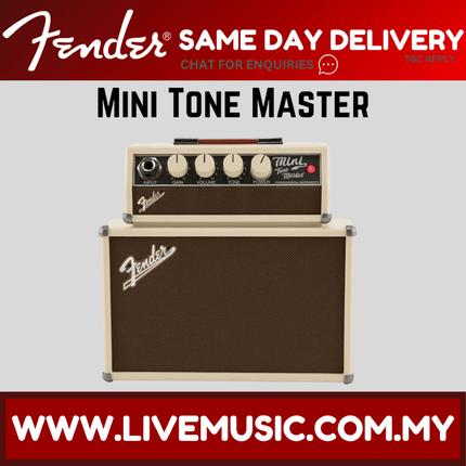 Fender Mini Tone Master 1watt 2x2inch Mini Amp Combo Electric Guitar Speaker Amplifier (Battery Powered)
