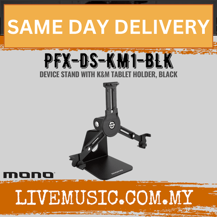 MONO Device Stand with K&M Tablet Holder, Black ( PFX-DS-KM1-BLK )