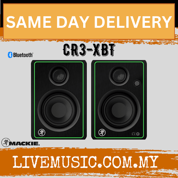Mackie CR3-XBT 3 inch Multimedia Monitors with Bluetooth - Pair (CR3XBT/CR3 XBT/CR3X/CR3 X)
