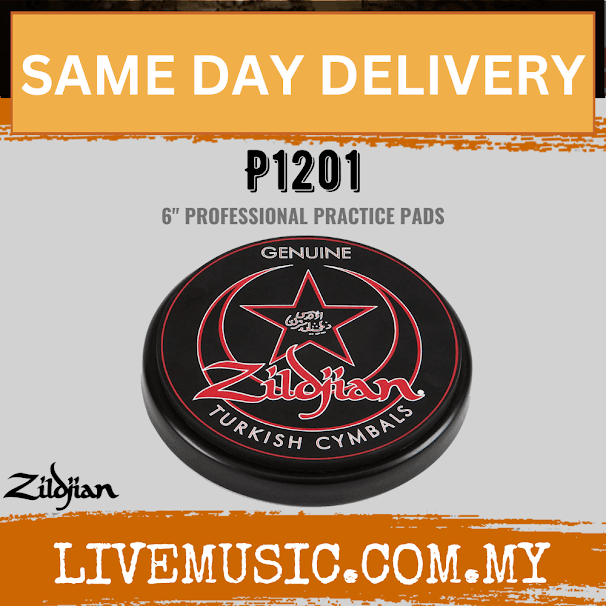 Zildjian P1201 Practice Pad Size 6inch (P-1201/P 1201)