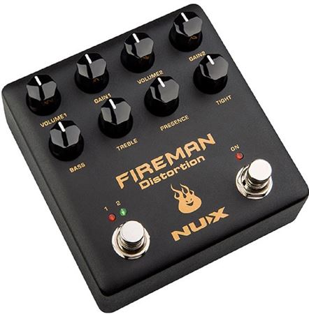 NUX NDS-5 Fireman Dual Channel Distortion Guitar Effects Pedal (NDS5)