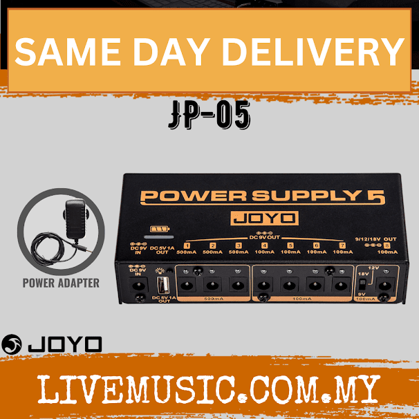 Joyo JP-05 Rechargeable Power Supply with 8 DC outputs ( JP05 / JP 05 )